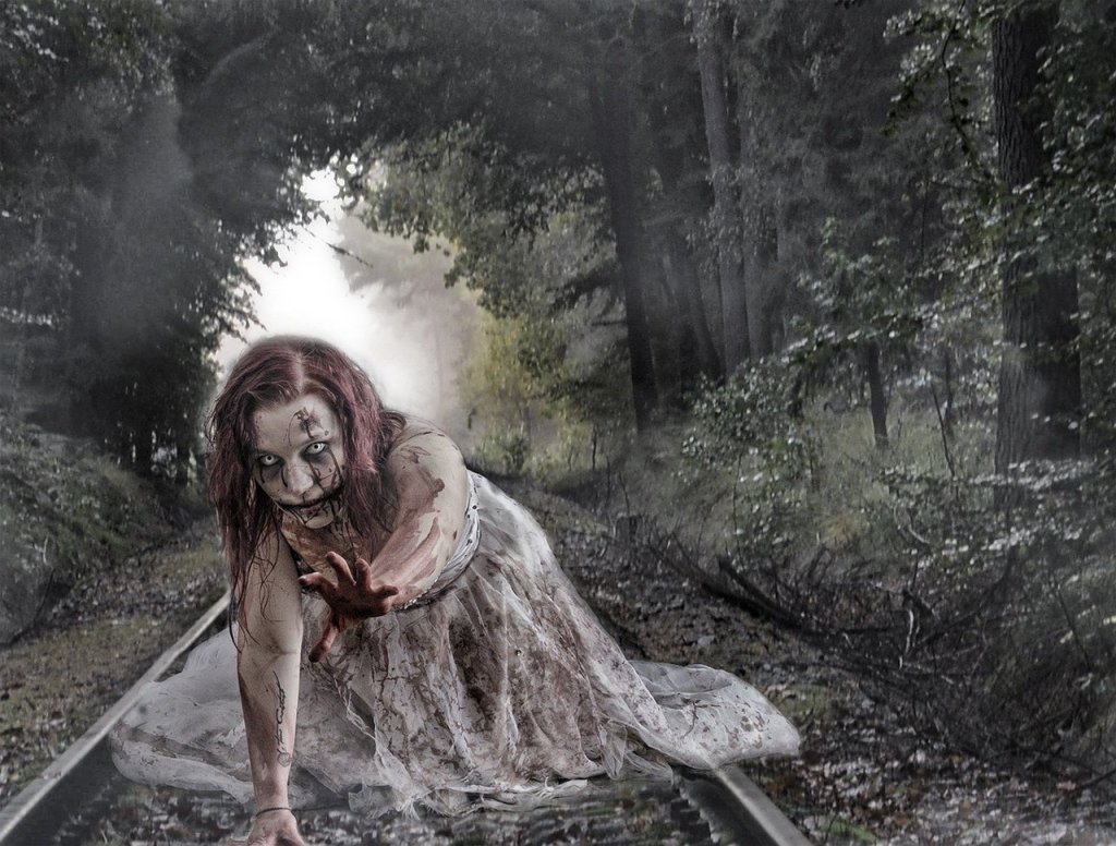 Picture by SvenKirsch; https://pixabay.com/de/illustrations/zombie-wald-schienen-gleise-643461/