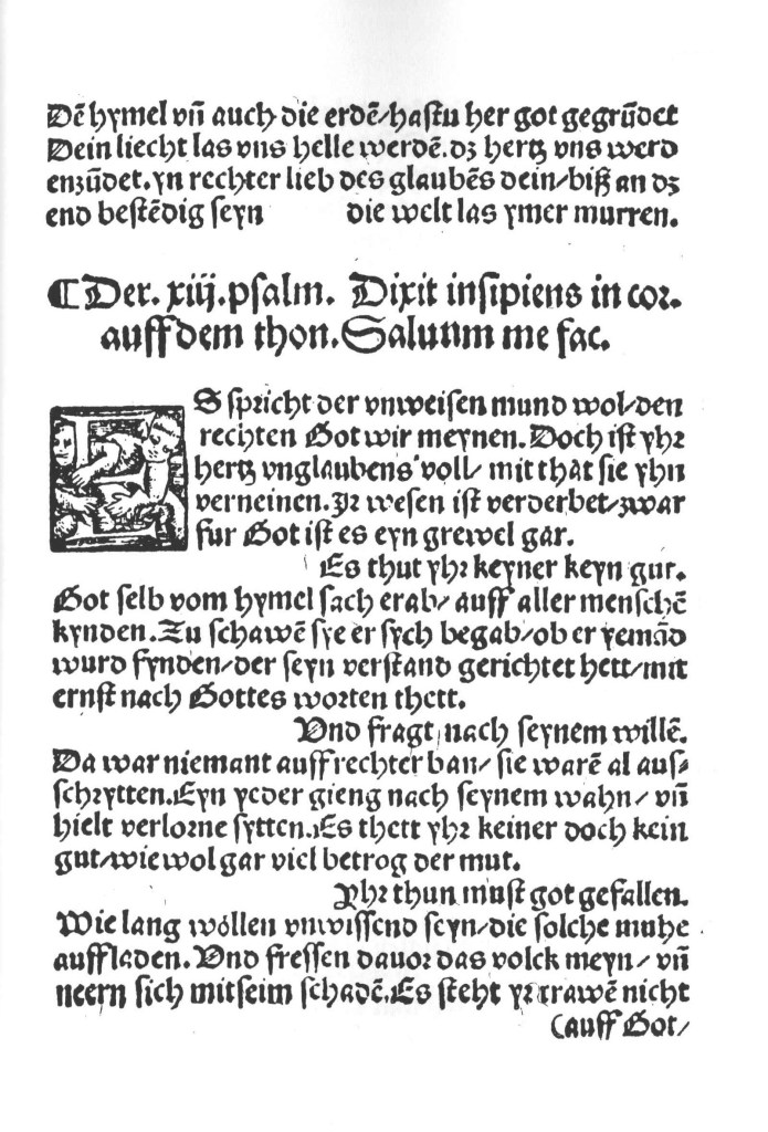 Singalong version of Psalm 14 by Martin Luther (By Martin Luther (https://commons.wikimedia.org/wiki/File:Enchiridion_geistlicher_Gesänge_27.jpg)